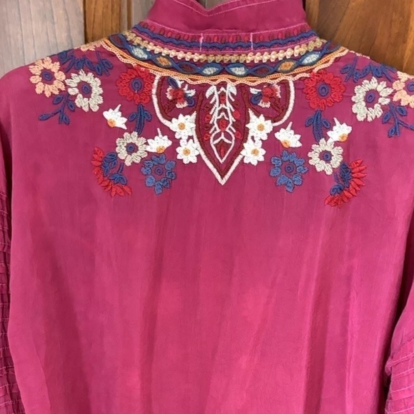 Johnny Was heavily embroidered Aubrette Blouse NWT - Picture 6 of 10